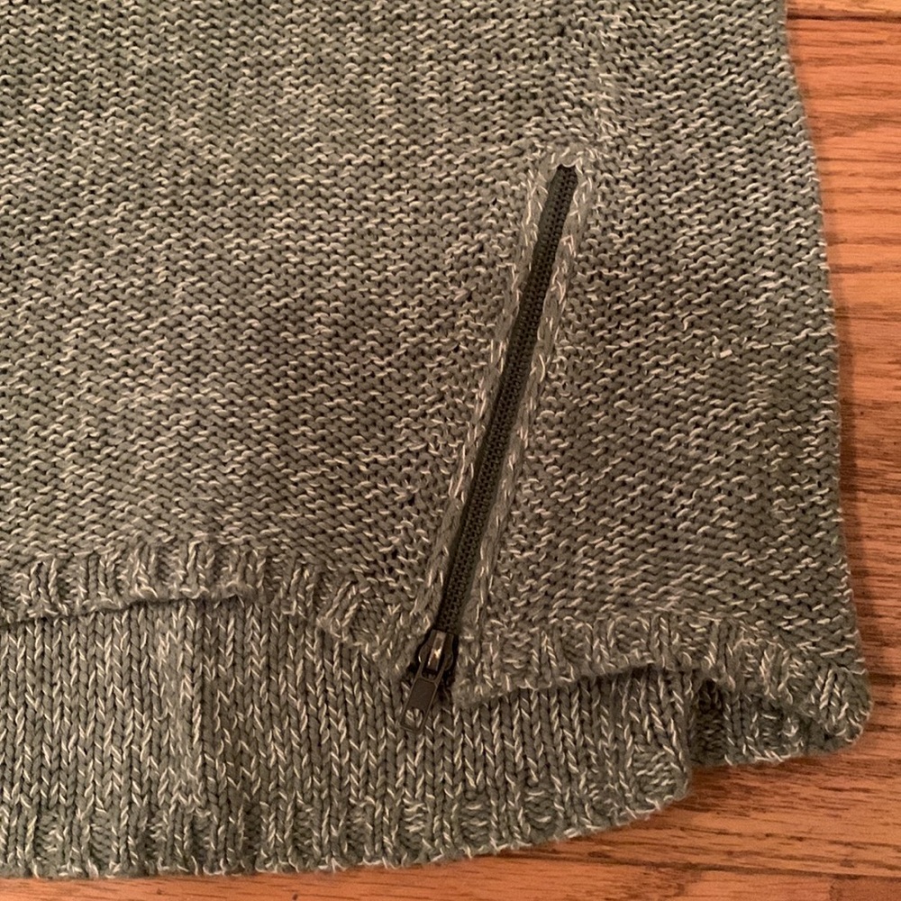 Quinn Green Sweater with Zippers - Picture 7 of 11